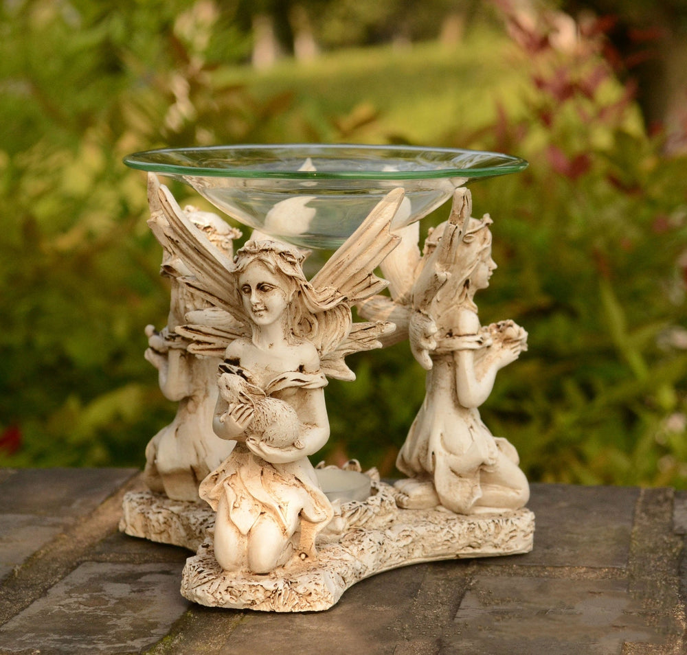 Home Romantic Angel Incense Burner Decoration Essential Oil Lamp