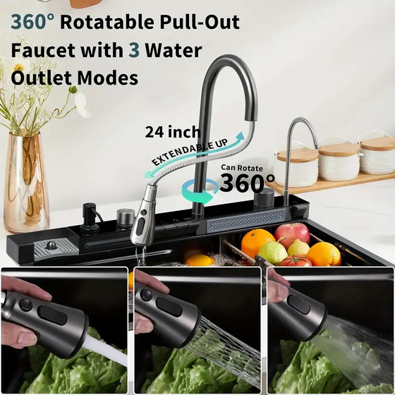 Waterfall Kitchen Sink