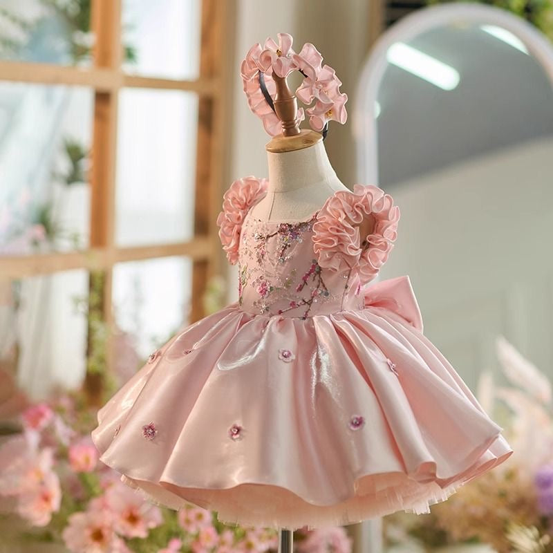 Blush Floral Princess Dress – image 2