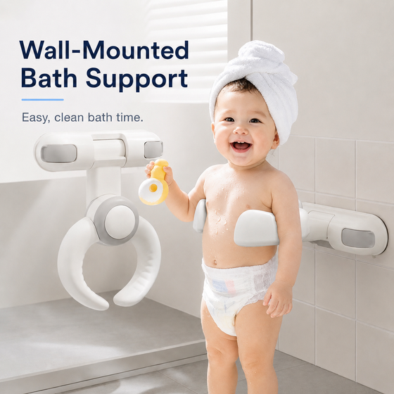 Wall-Mounted Bath Support Rack
