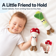 Baby Hand-Hold Comfort Plush – Mushroom, Banana & Leafy Green – image 7