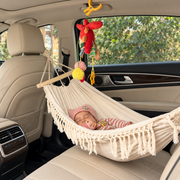 Boho Fringe Kids Hammock – Indoor & Backyard – image 2