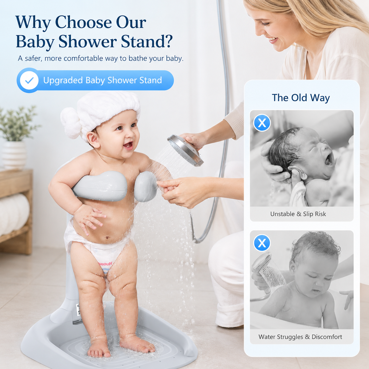 Baby Standing Bath Support Rack – image 2