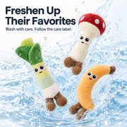 Baby Hand-Hold Comfort Plush – Mushroom, Banana & Leafy Green – image 3