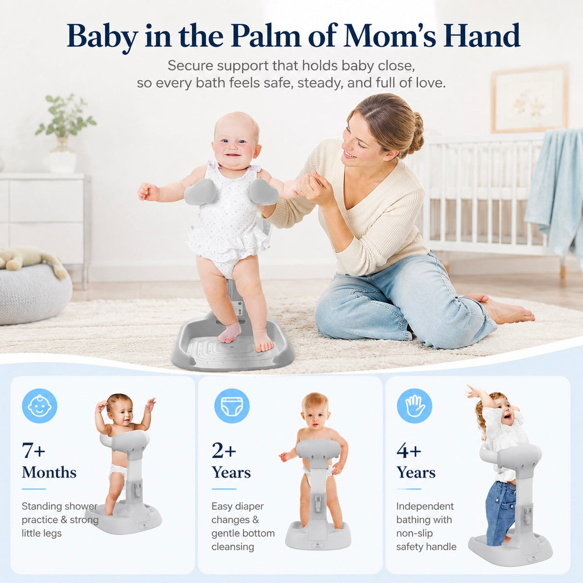 Baby Standing Bath Support Rack – image 3
