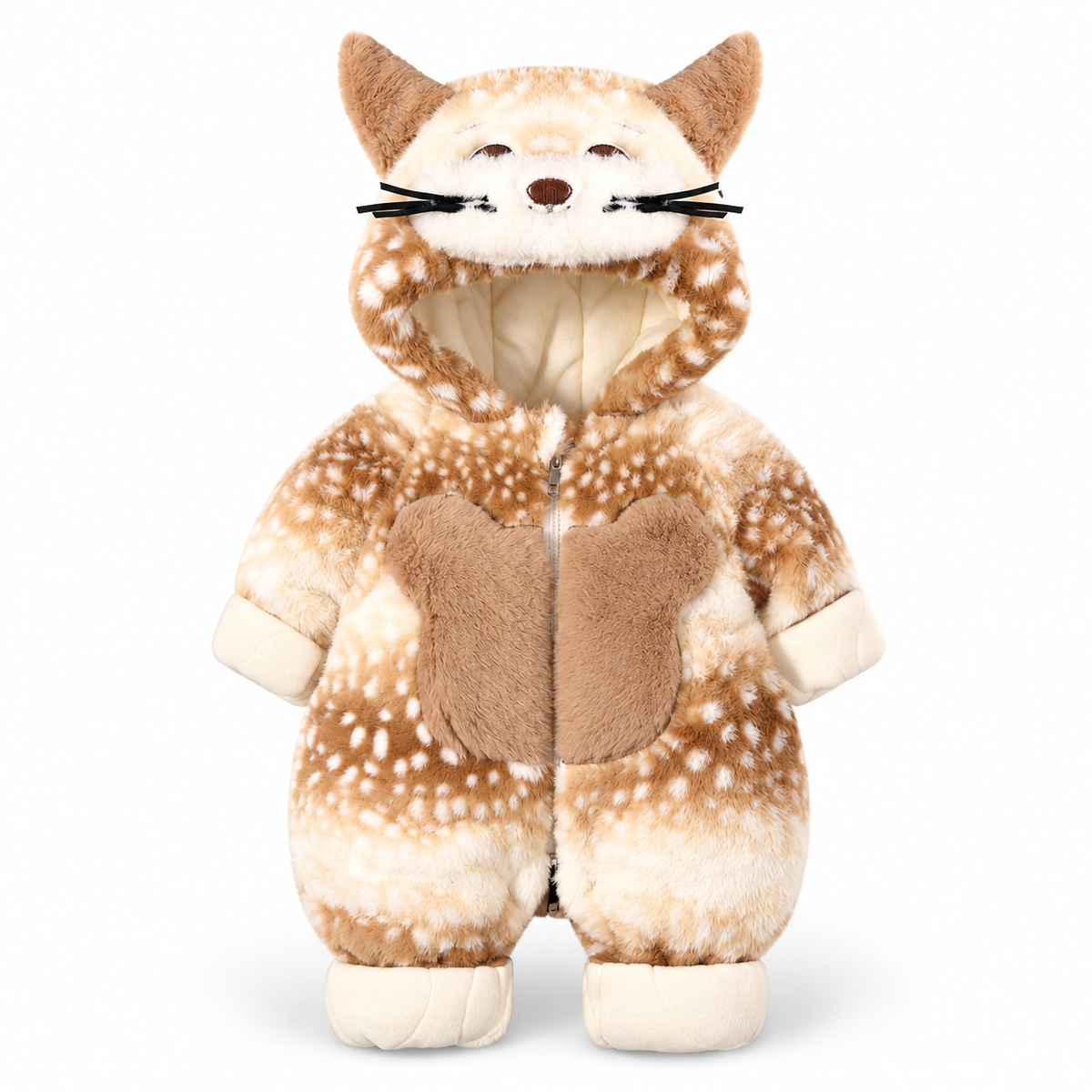 Cozy Cub Hooded Baby Romper – image 4