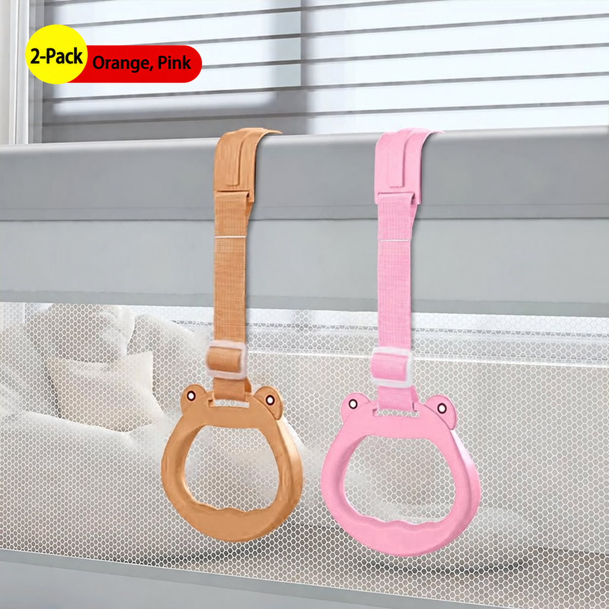 Baby Pull-Up Training Rings for Crib – Standing & Walking Assist – image 8