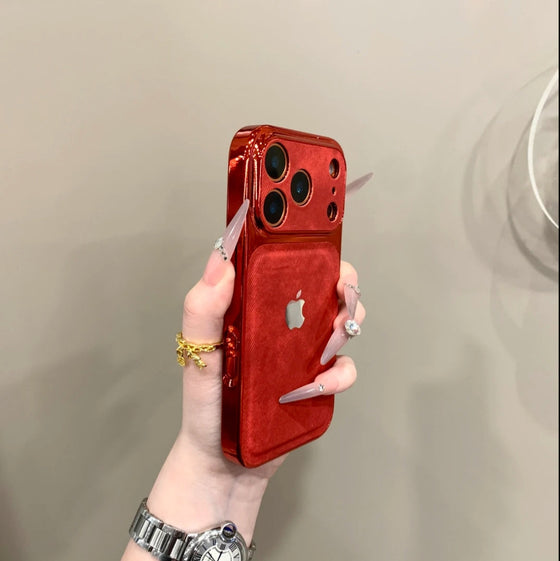Premium electroplated matte phone case with a luxury look