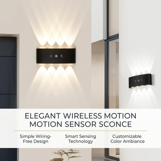 Rechargeable No-Drill Motion Sensor Wall Lamp
