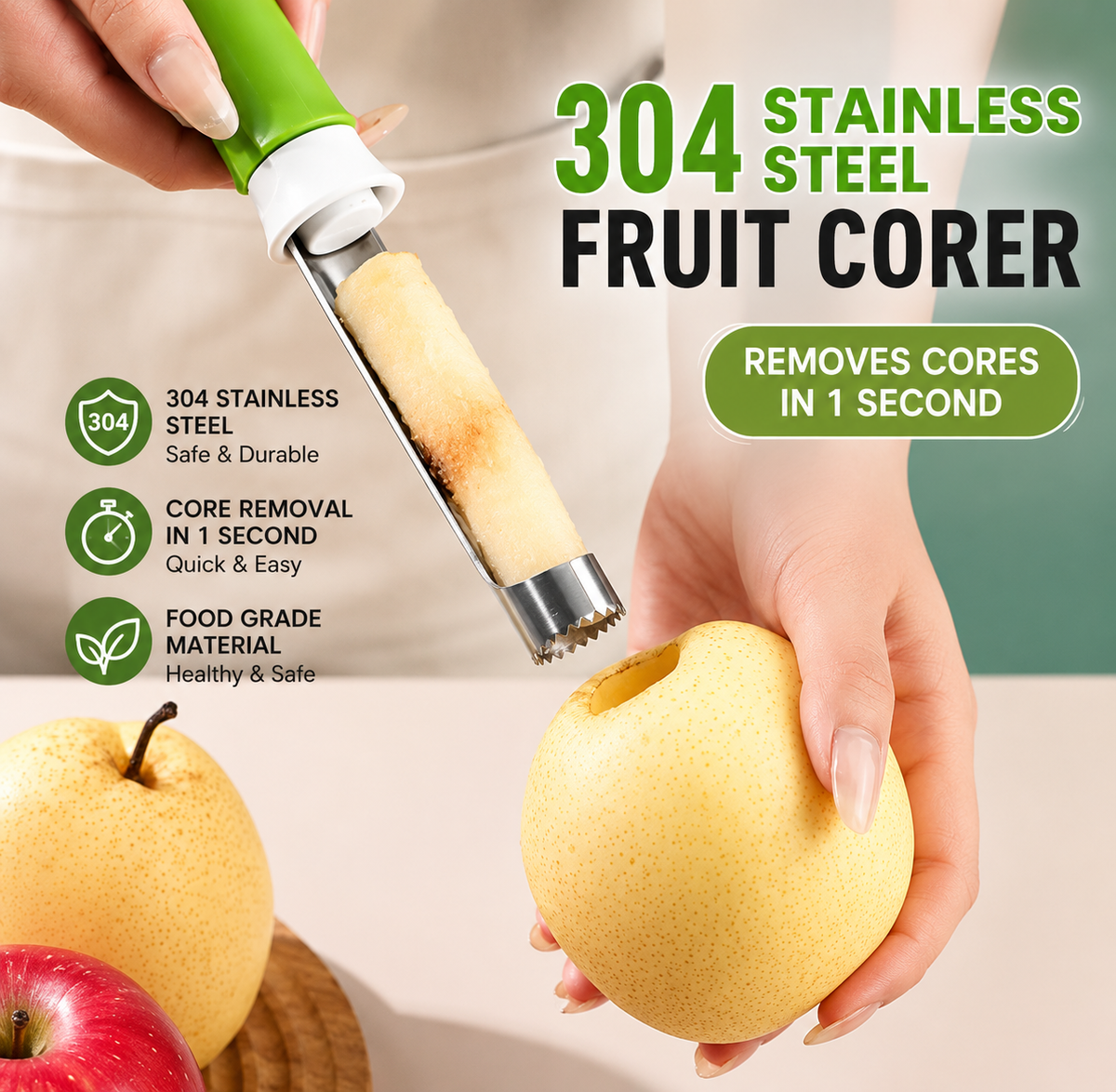 2-in-1 Corer & Peeler