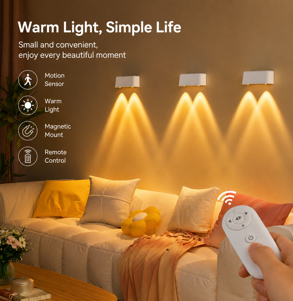 Blossom Motion Sensor Wall Light