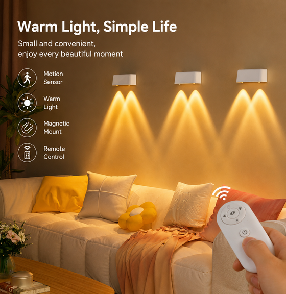 Blossom Motion Sensor Wall Light