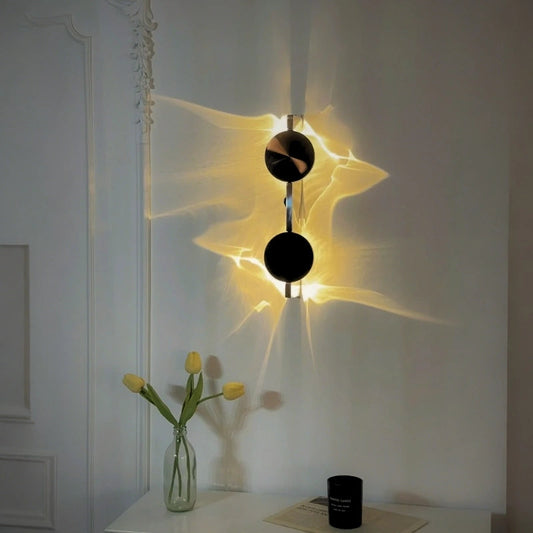 Golden Ripple LED Wall Light